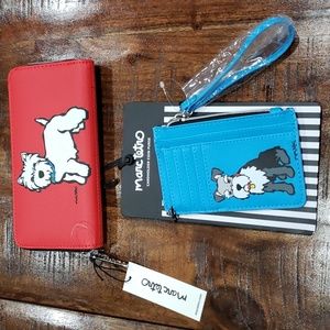 Marc Tetro dog wallet and card holder set NWT